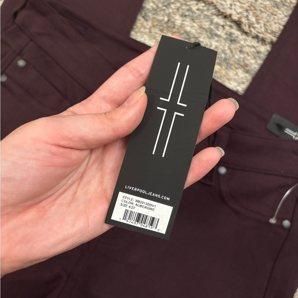 Liverpool Skinny Jeans In Aubergine Sz 4/27 NWT | Liverpool Mid Rise Skinny NEW- - Picture 8 of 13